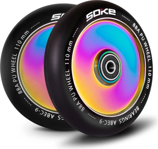 Ρόδες Soke για πατίνι 110 mm rainbow 2 τεμ.