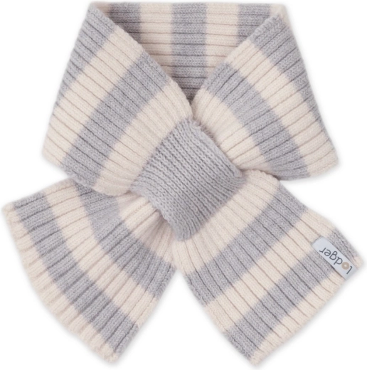 Παιδικό κασκόλ Lodger από μαλλί merino stripe storm