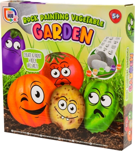 Δημιουργικό σετ ζωγραφικής σε βότσαλα Rock Vegetable Garden