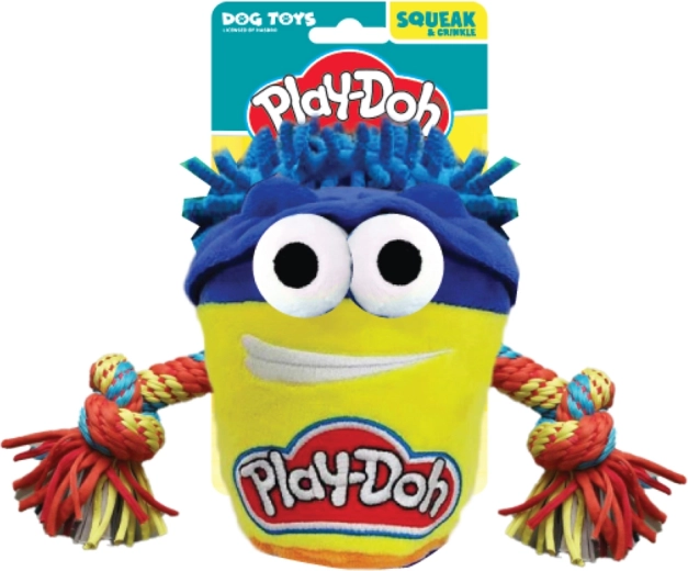 Λούτρινο παιχνίδι έλξης για σκύλους HASBRO Play-Doh με σχοινί 18 cm