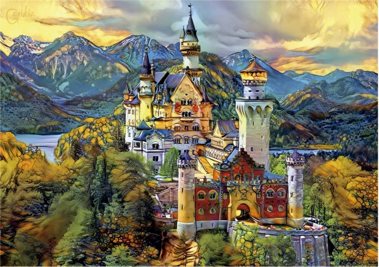 Παζλ Educa Neuschwanstein 1000 κομματιών