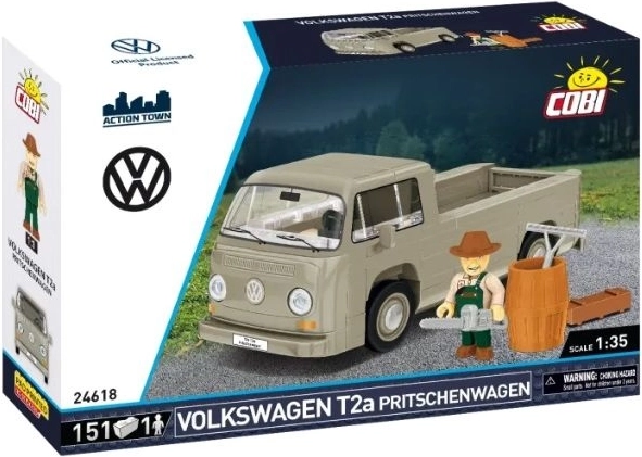 COBI Volkswagen T2a Pritschenwagen σετ κατασκευής 1:35 με φιγούρα