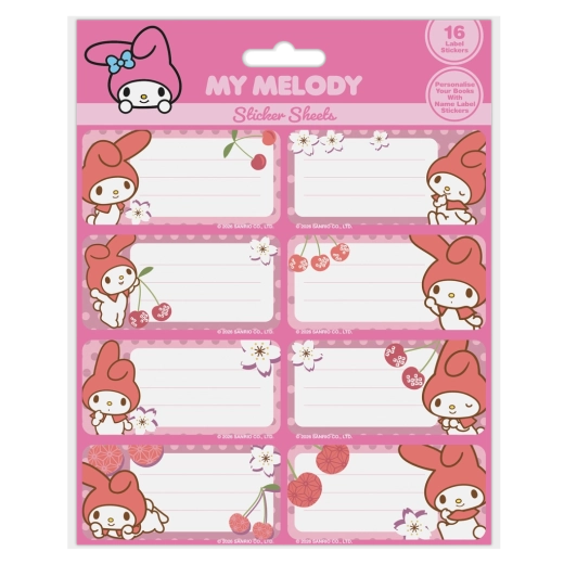 Cinnamoroll ετικέτες ονόματος για τετράδια