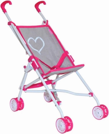 Καροτσάκι για κούκλες Milly Mally Julia Prestige Pink