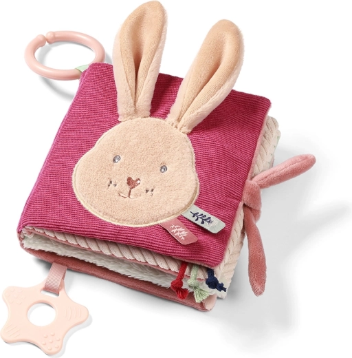 Αισθητηριακό υφασμάτινο βιβλιαράκι BABYONO Rabbit Karo, 0m+