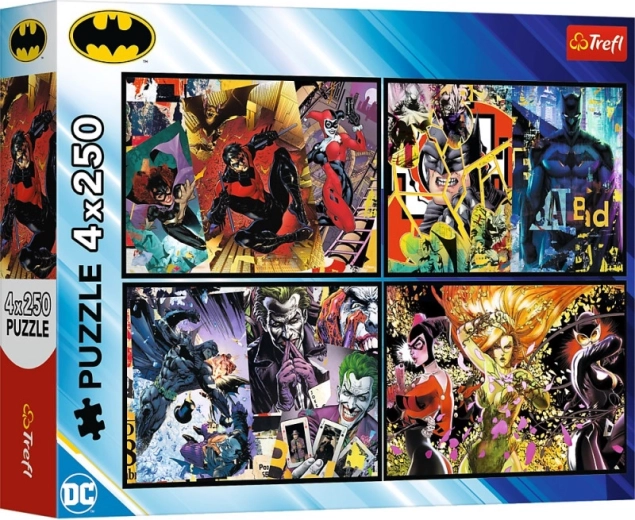 Παζλ 4 × 250 κομμάτια BATMAN