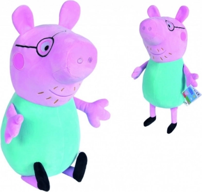 Η Peppa το Γουρουνάκι λούτρινο παιχνίδι Μπαμπάς, 37 cm