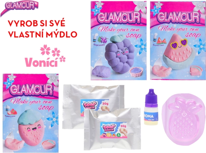 Glamour δημιουργική μάζα για την κατασκευή αρωματικού σαπουνιού για παιδιά