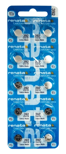 Renata SR41W 392 μπαταρία κουμπί για ρολόγια 1,55 V 45 mAh, συσκευασία 10 τεμ.