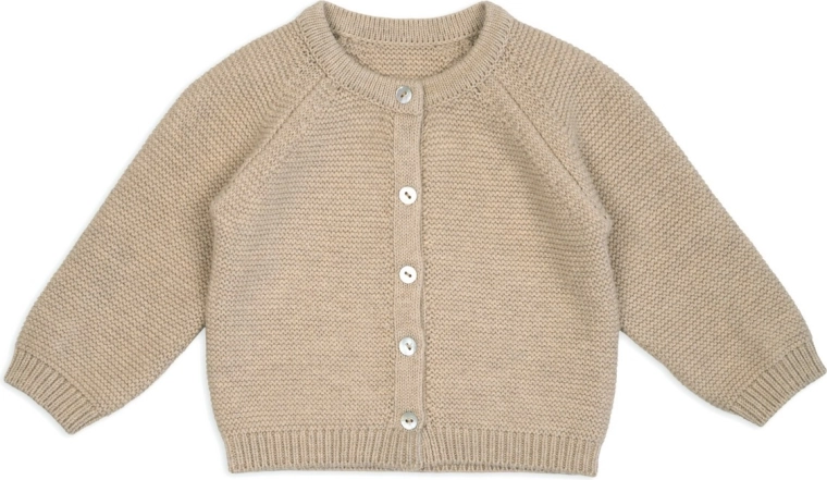 Lodger πλεκτή merino ζακέτα μπεζ μέγεθος 68