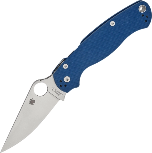 Πτυσσόμενο μαχαίρι τσέπης Spyderco Para Military 2 Cobalt Blue 8,8 cm, satin, G10