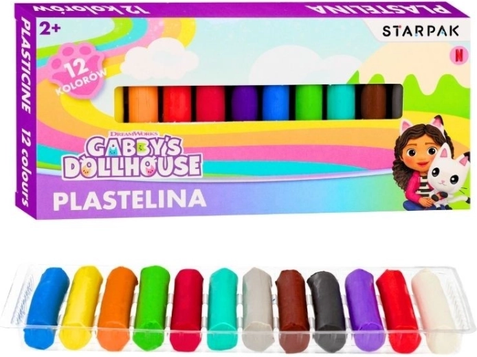 Πλαστελίνη Gabby’s Dollhouse – 12 χρώματα