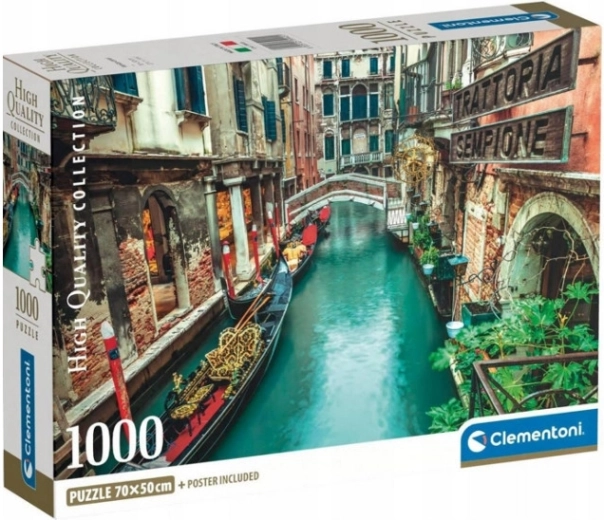 Παζλ 1000 Venice Canal CLEMENTONI
