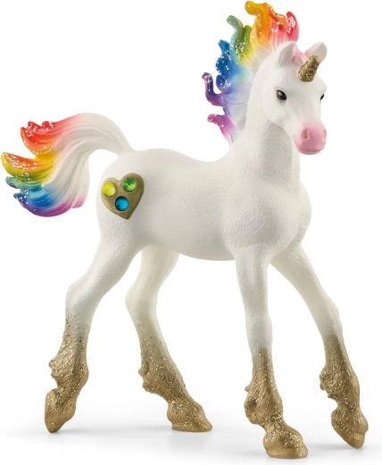 Schleich bayala ουράνιο τόξο μοσχαράκι μονόκερου με καρδούλες