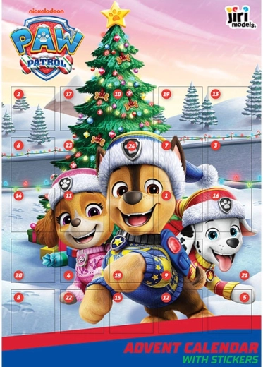 Αντβεντιανό ημερολόγιο με αυτοκόλλητα Paw Patrol
