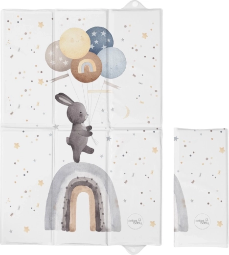 Ceba baby ταξιδιωτικό υπόστρωμα αλλαγής πάνας basic rainbow walk 60 × 40 cm