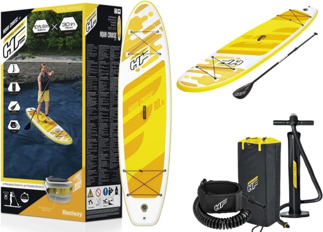 Φουσκωτό paddleboard Hydro-Force κίτρινο 320 x 76 x 12 cm