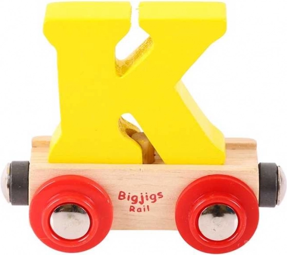Βαγονάκι Bigjigs Rail γράμμα K