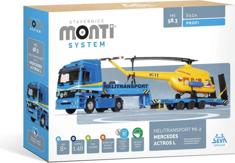 SEVA Monti System Helitransport MI-2 Mercedes Actros L σετ κατασκευής