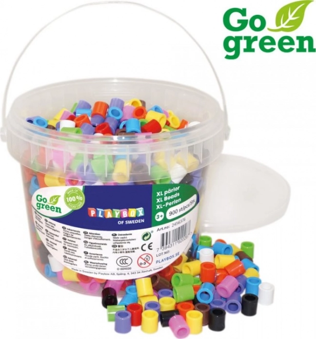 Σιδερόκοκκοι PLAYBOX Go Green XL κουβαδάκι 900 τεμ.