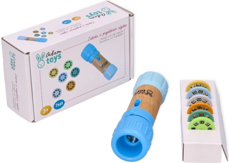 Adam Toys μπλε παιδικός φακός με προβολέα