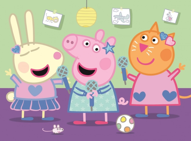 Παζλ miniMAXI 20 κομμάτια PEPPA PIG καραόκε – Trefl