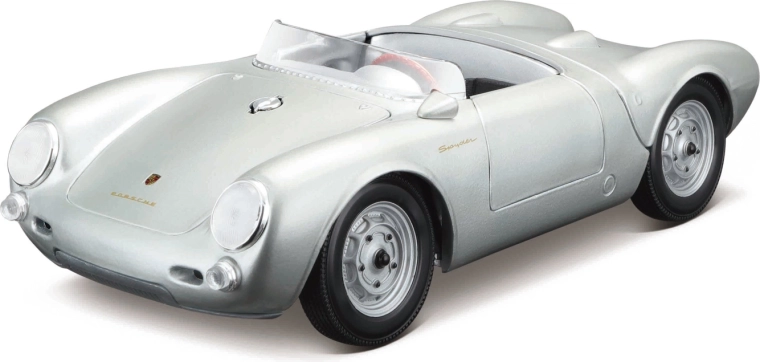 Maisto Porsche 550 A Spyder ασημί μοντέλο αυτοκινήτου 1:18