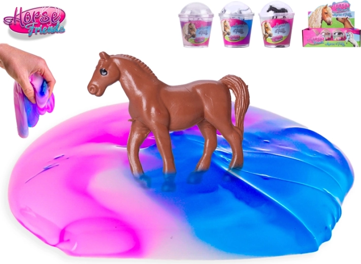 Slάιμ με αλογάκι HORSE FRIENDS σε κυπελλάκι