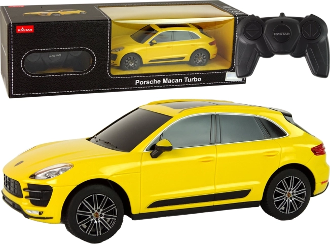 Τηλεκατευθυνόμενο αυτοκίνητο Porsche Macan Turbo 1:24 Rastar – κίτρινο