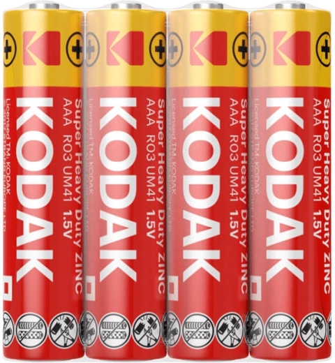 Kodak Heavy Duty AAA μπαταρίες μικρού μεγέθους 1,5 V – συσκευασία 4 τεμ.