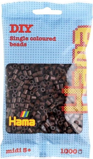 Καφέ σιδερώσιμες χάντρες 5 mm – 1000 τεμ.