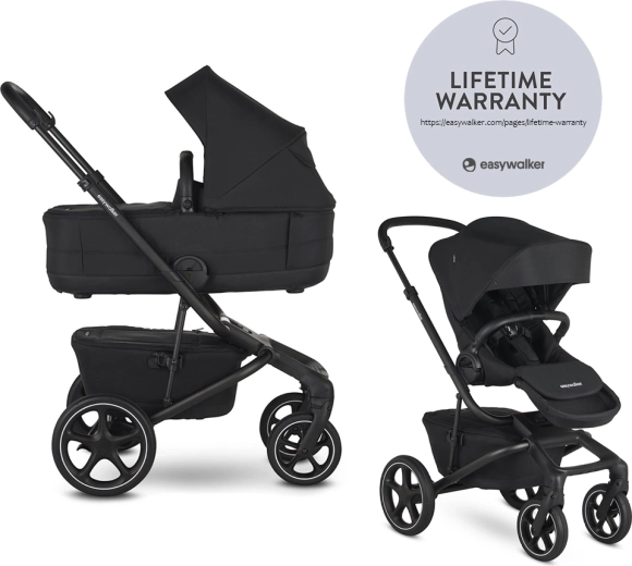 Easywalker Jimmey 2v1 συνδυαστικό καρότσι Pepper Black LITE RWS