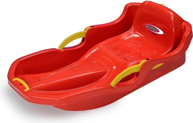 Snow Play έλκηθρο Comfort 80 cm κόκκινο με χειροκίνητα φρένα