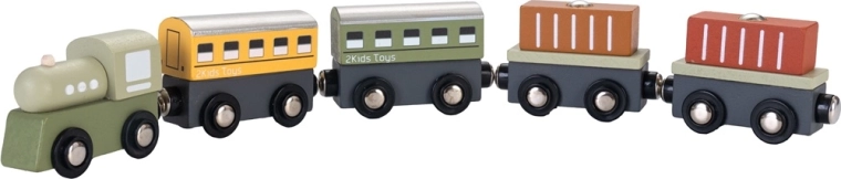 2Kids Toys ξύλινο τρενάκι 2 σε 1