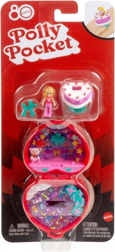 Polly Pocket επετειακό συμπαγές σετ για την 80ή επέτειο της Mattel με δαχτυλίδι