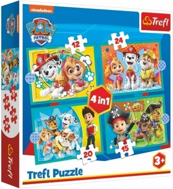 Παζλ 4 σε 1 PAW PATROL χαρούμενη παρέα 3+ TREFL