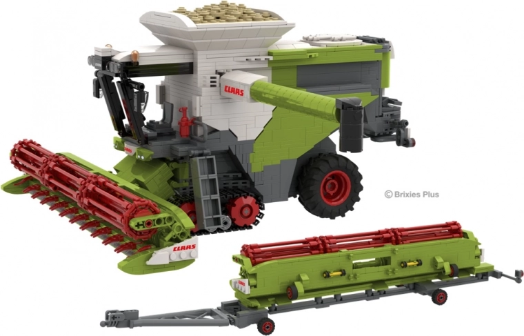 Σετ κατασκευής Brixies Plus Claas Lexion 8900 Terra Trac με ρυμουλκούμενο