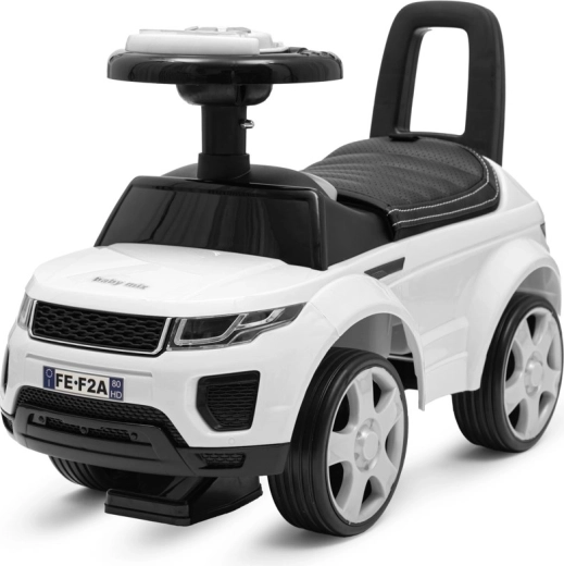 Παιδικό όχημα ισορροπίας Baby Mix Prime SUV λευκό με δερμάτινο κάθισμα