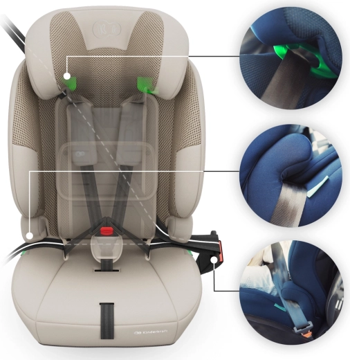 Εύκολη εγκατάσταση χωρίς ISOFIX χάρη στη ζώνη 3 σημείων