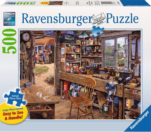 Παζλ Ravensburger Το εργαστήριο του μπαμπά XXL 500 κομμάτια
