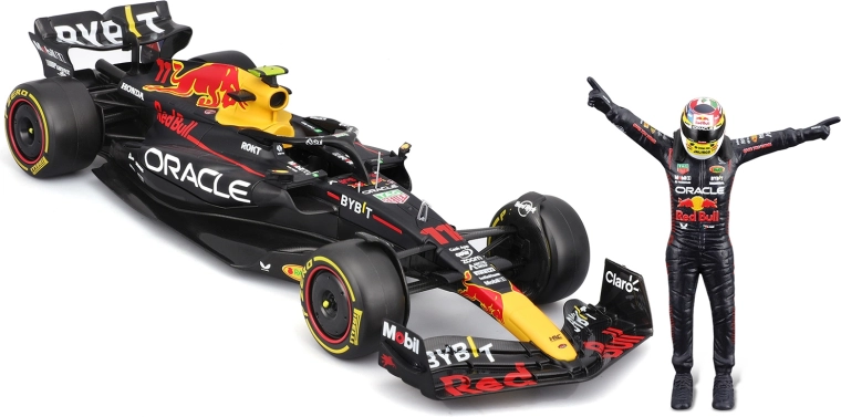 Bburago 1:24 Formula 1 Red Bull Racing RB19 2023 με φιγούρα οδηγού και κουτί δώρου