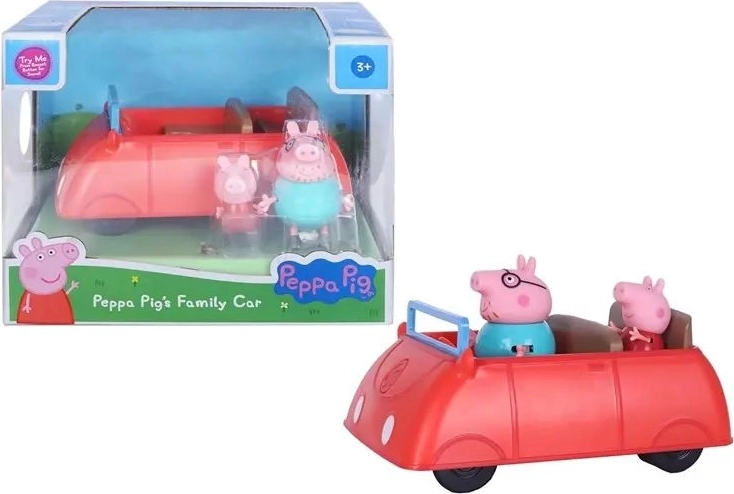 Οικογενειακό αυτοκίνητο Peppa το Γουρουνάκι με 2 φιγούρες