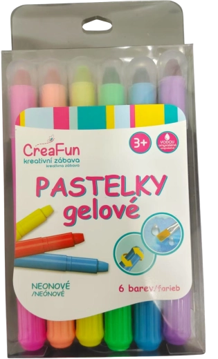 CreaFun νέον τζελ ξυλομπογιές – σετ 6 τεμ.