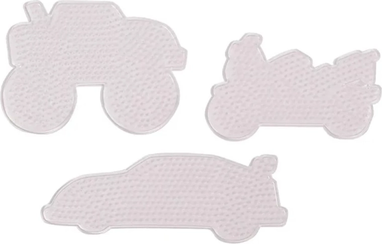 Playbox βάσεις για σιδερώσιμες χάντρες 5 mm – αυτοκίνητα, 3 τεμ.