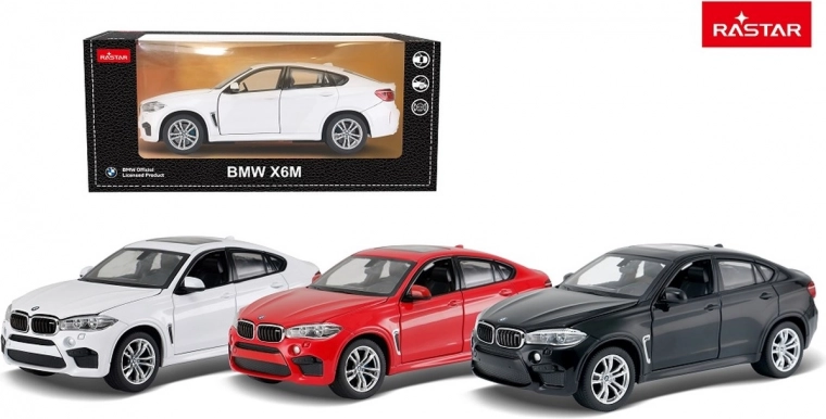 Μεταλλικό μοντέλο 1:24 BMW X6 M μαύρο RASTAR