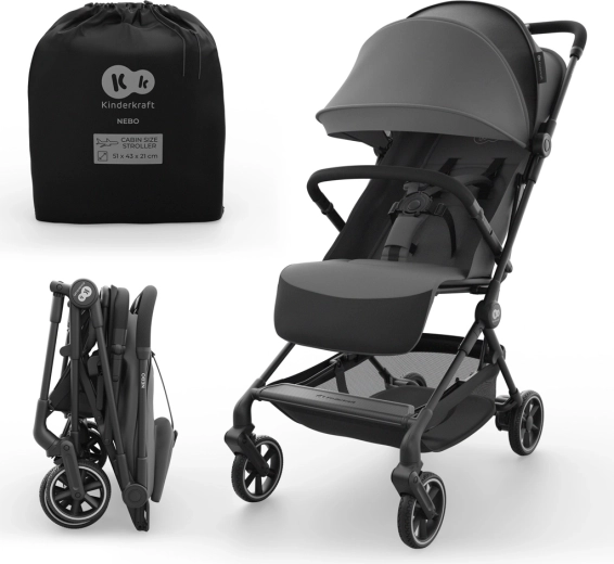 Αθλητικό καρότσι Kinderkraft NEBO – Γκρι