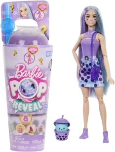 Κούκλα Barbie Pop Reveal Bubble Tea – γάλα taro
