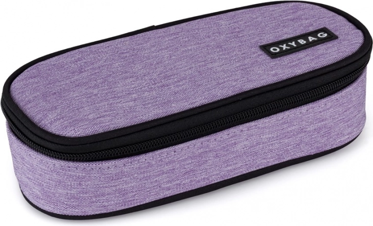 Σχολική κασετίνα τύπου etui Unicolor μωβ