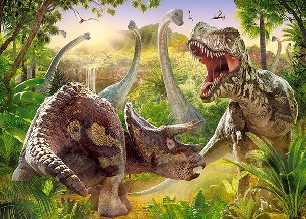 Παζλ 180 τεμαχίων Dinosaur Battle