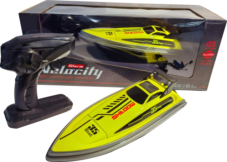 R/C αγωνιστικό σκάφος Shadow 35 υψηλής ταχύτητας 1:16 κίτρινο/μαύρο